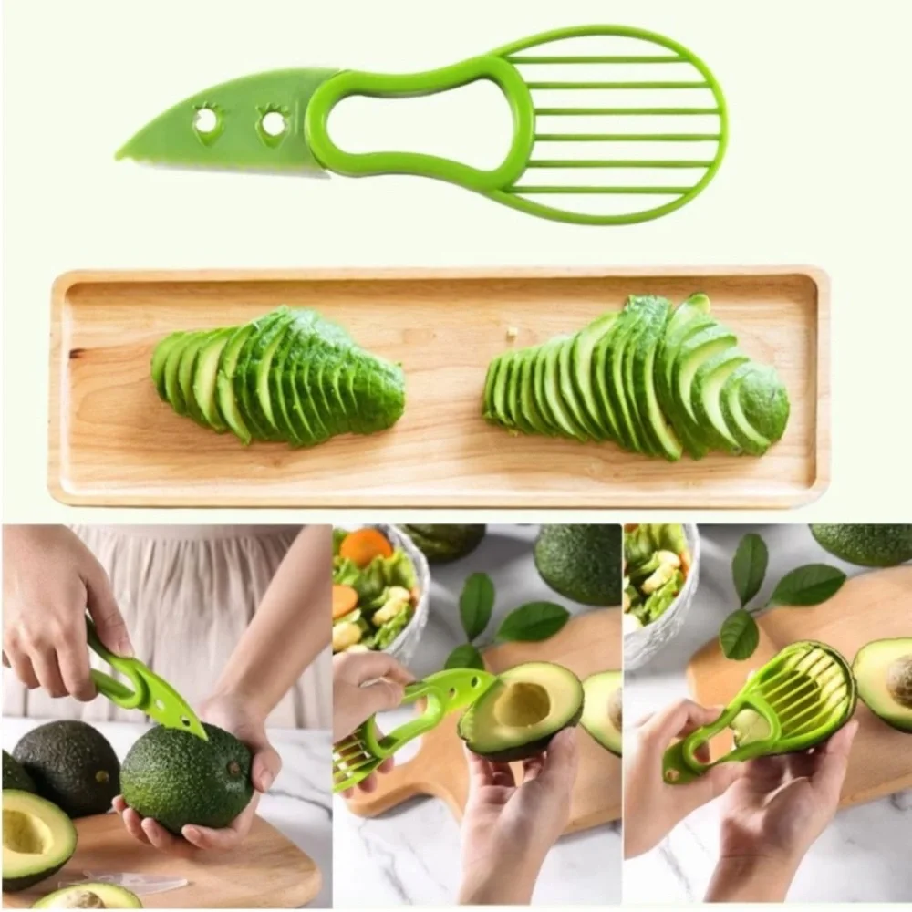 NEW Multi-Function Green Avocado Slicer Tool - Picture 4 of 13